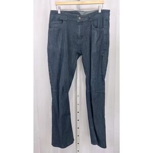 CLUB RIDE Mens Five Pocket Jeans Denim Bike Pants Zip Fly Dark Wash Blue Size 36